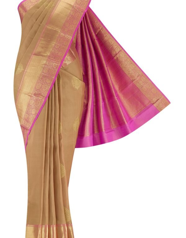 Brown Kanchipuram Silk Saree