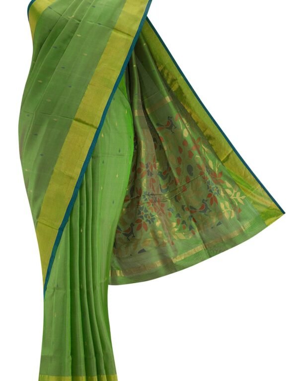 Mint Green Dual Tone Uppada Silk Saree