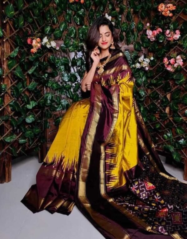 Pochampally ikkat silk saree /Sarees/ Ikkat sarees/ Ikat sarees/ silk sarees/Handwoven saree