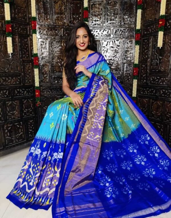 Pochampally ikkat silk saree /Sarees/ Ikkat sarees/ Ikat sarees/ silk sarees/Handwoven saree