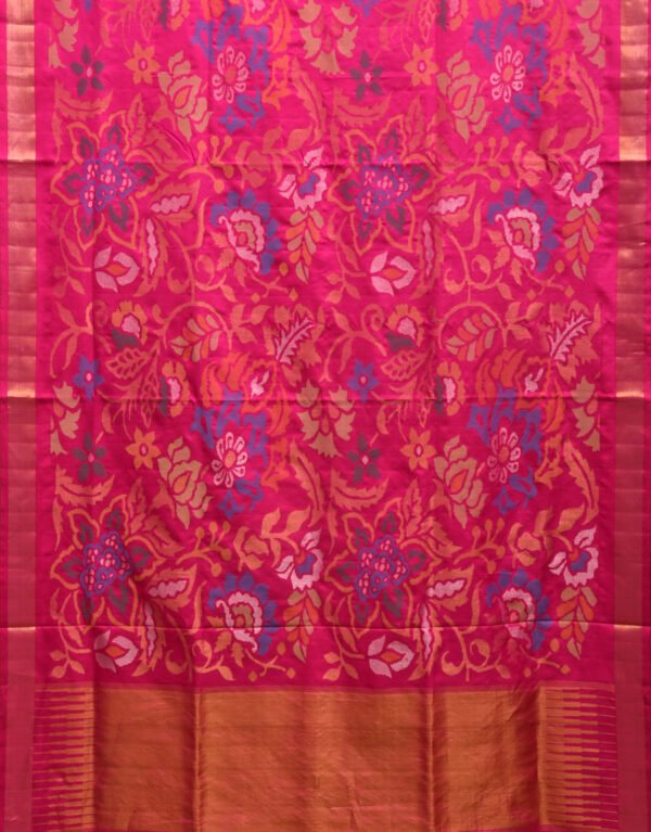Pink Uppada Silk Handloom Saree