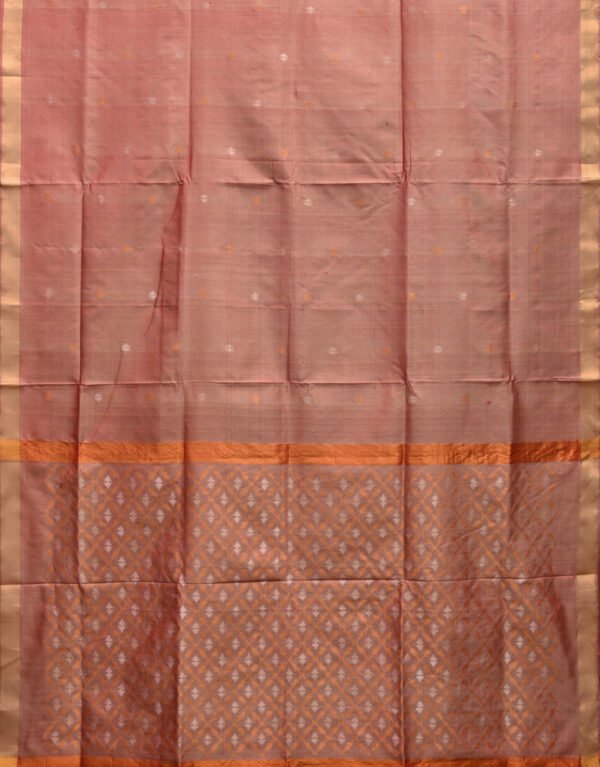 Onion Pink Uppada Silk Handloom Saree