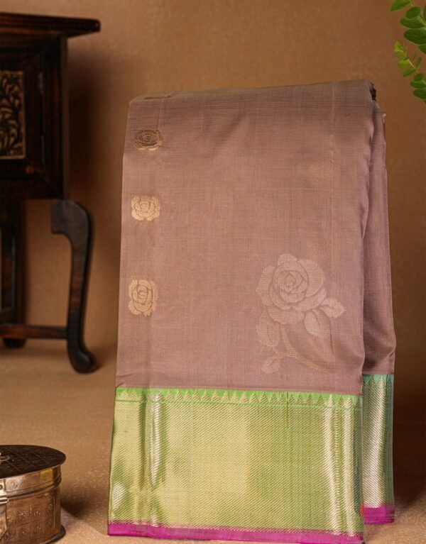 Kuppadam Sico Brown Saree