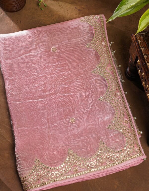 Fancy Tissue Multi-Colour Saree