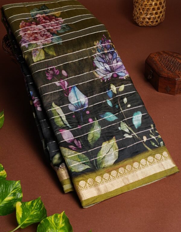 Matka Silk Multicolour Saree