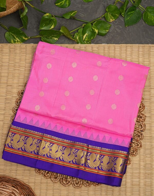 Narayanpet Silk Pink Saree