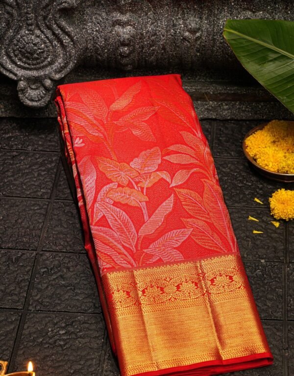 Banarasi Silk Red Saree